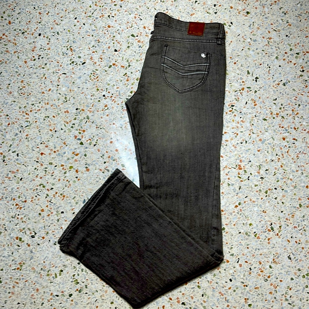 BCBG Black Flare jeans Size 31 Long 35 Inseam